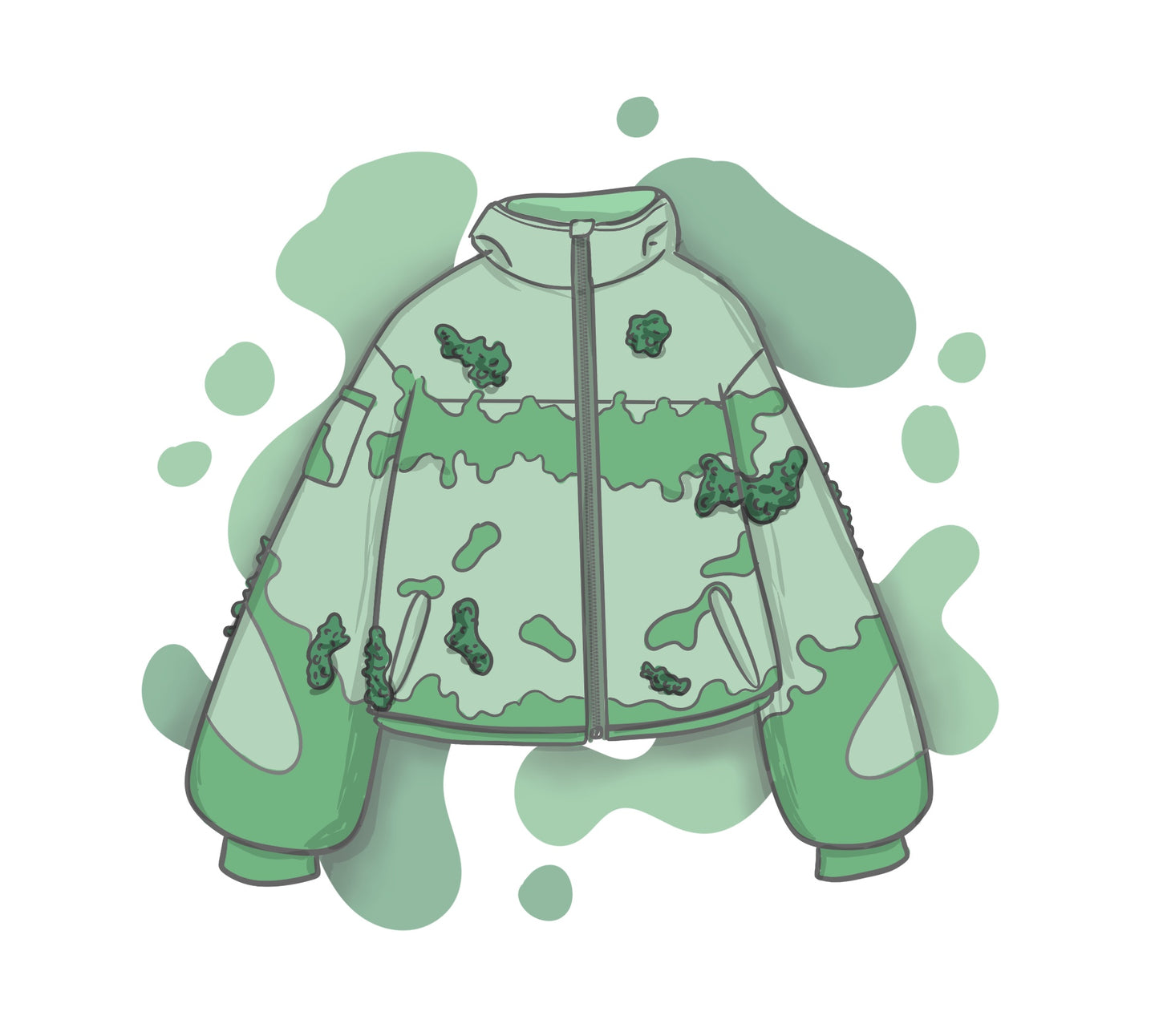 Full Zip -Moss Floor-