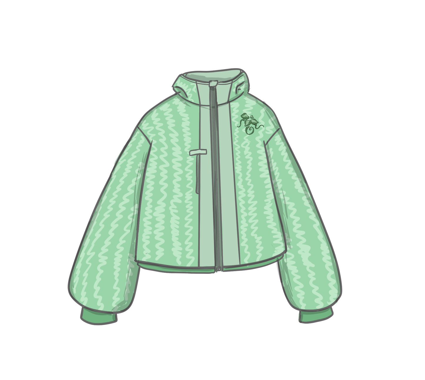 Full Zip -Moss Floor-